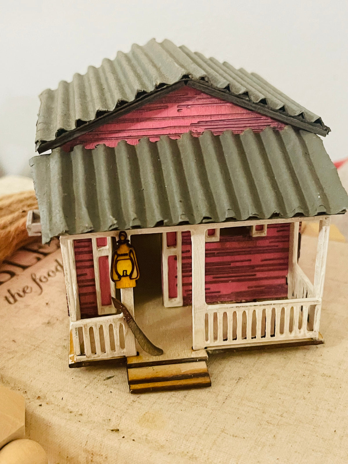 Mini Casita jíbara de madera, armada y pintada 🏡🇵🇷