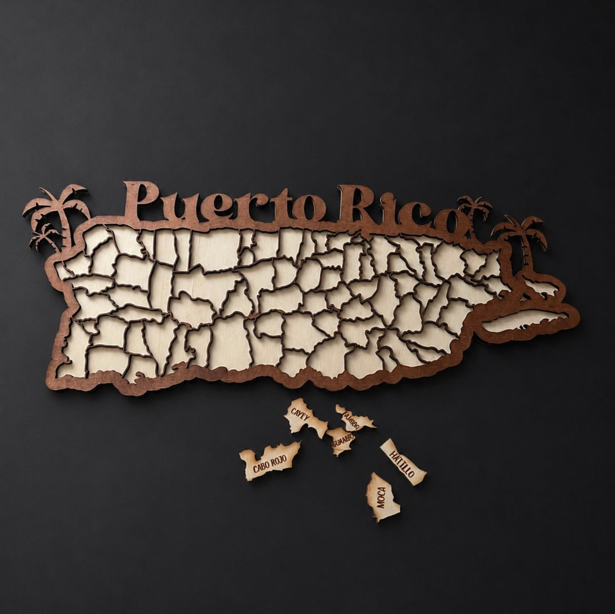 Mapa Puzzle de Puerto Rico Personalizable 🇵🇷